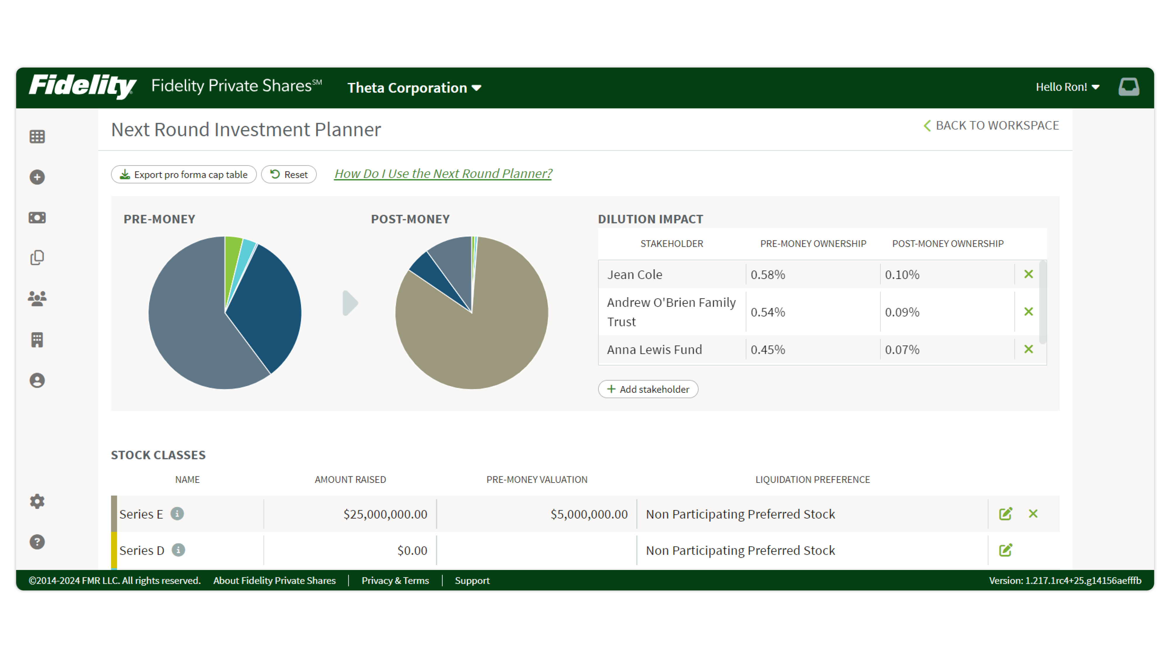Next Round Planner(DASHBOARD)