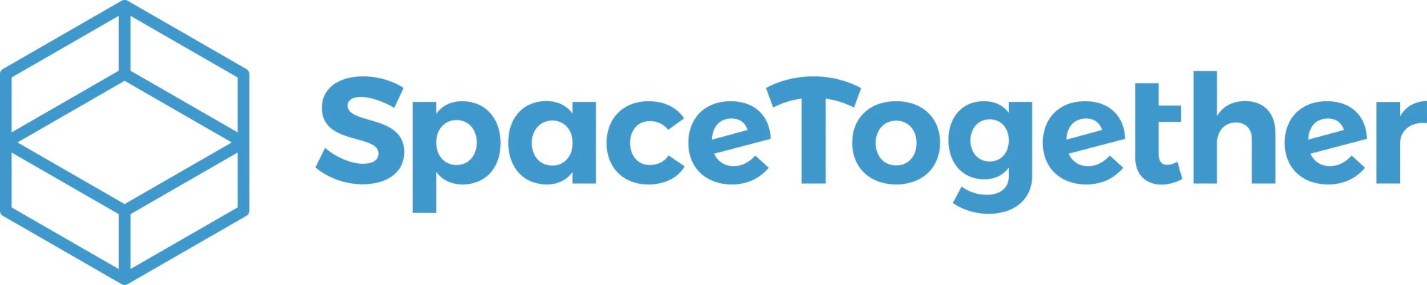 SpaceTogether - Logo - Full Logo Horizontal - Blue